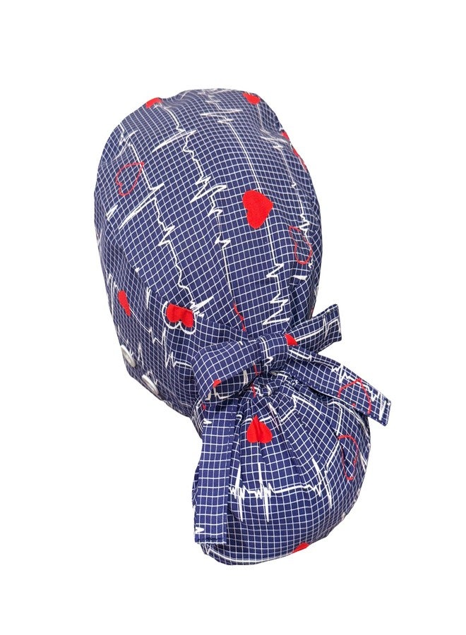 First Lifesaver Adjustable Working Cap with Buttons, Satin-Lined, Cotton Working Hat with Sweatband and Elastic Tie Back (Satin-2) - Image 1